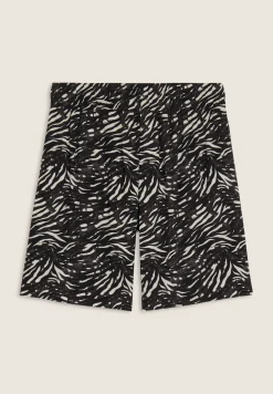 Freddy Pantaloni corti in viscosa animalier con vita elasticizzata-Donna Shorts|Tutti I Pantaloni