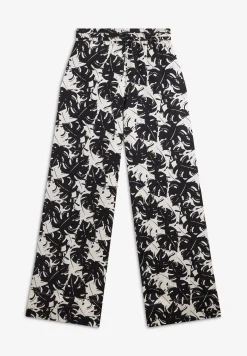 Freddy Pantaloni culotte gamba ampia in viscosa stampa tropical-Donna Pantaloni Sportivi|Tutti I Pantaloni