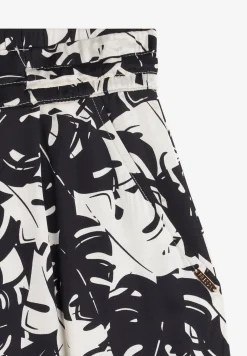Freddy Pantaloni culotte gamba ampia in viscosa stampa tropical-Donna Pantaloni Sportivi|Tutti I Pantaloni