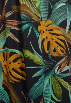 Freddy Pantaloni culotte gamba ampia in viscosa stampa tropical-Donna Pantaloni Sportivi|Tutti I Pantaloni