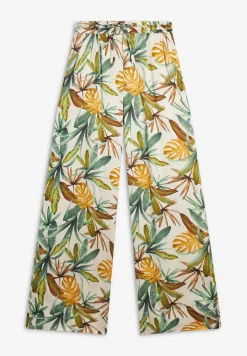 Freddy Pantaloni culotte gamba ampia in viscosa stampa tropical-Donna Pantaloni Sportivi|Tutti I Pantaloni