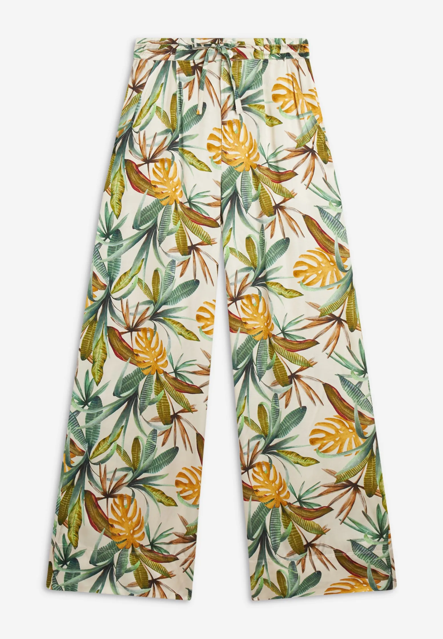 Freddy Pantaloni culotte gamba ampia in viscosa stampa tropical-Donna Pantaloni Sportivi|Tutti I Pantaloni