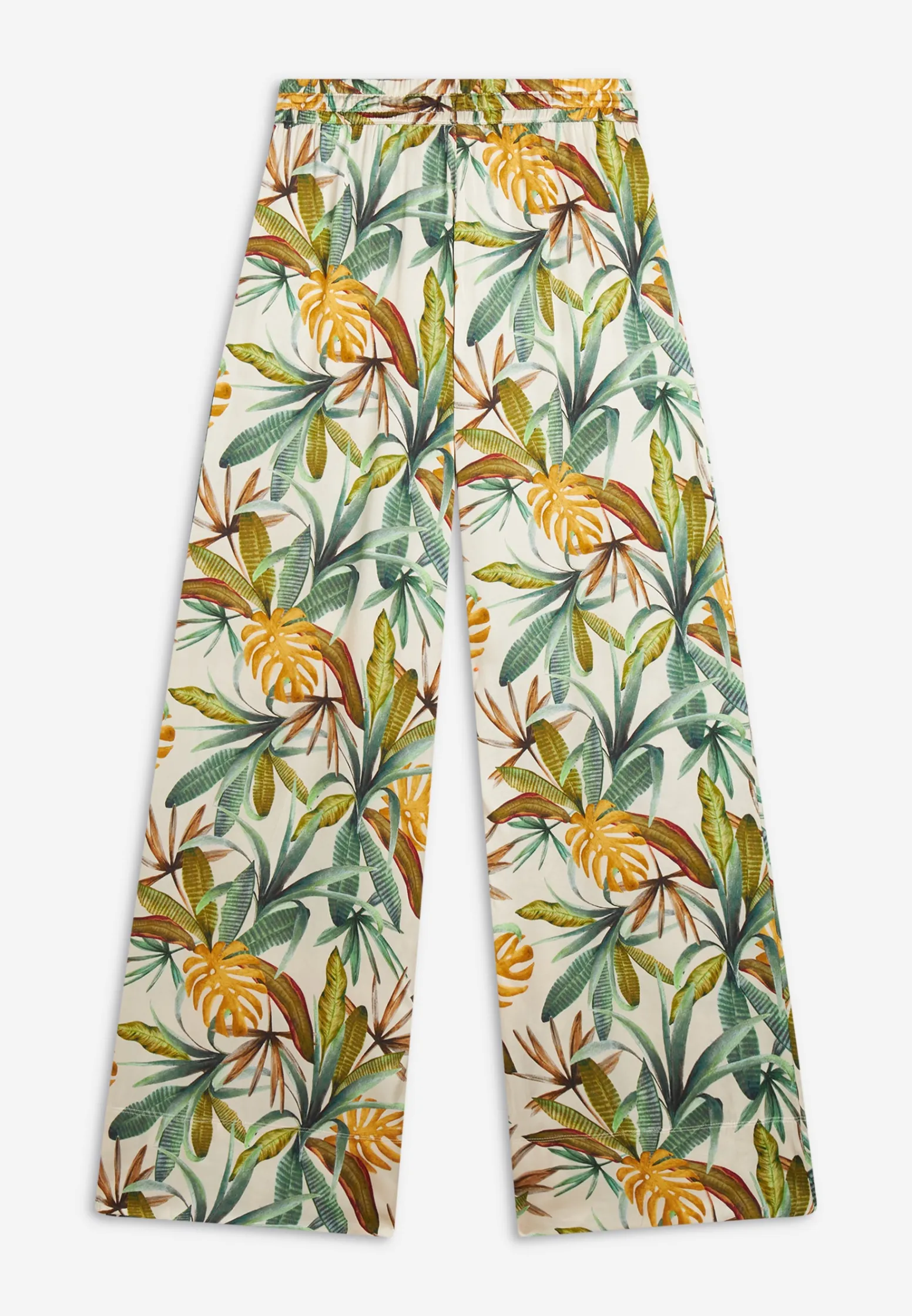Freddy Pantaloni culotte gamba ampia in viscosa stampa tropical-Donna Pantaloni Sportivi|Tutti I Pantaloni