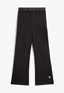 Freddy Pantaloni da bambina con fondo svasato e vita logata- Leggings