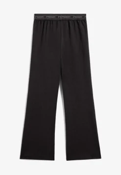 Freddy Pantaloni da bambina con fondo svasato e vita logata- Leggings