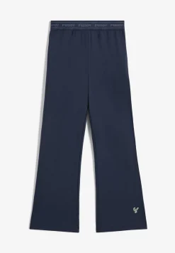 Freddy Pantaloni da bambina con fondo svasato e vita logata- Leggings