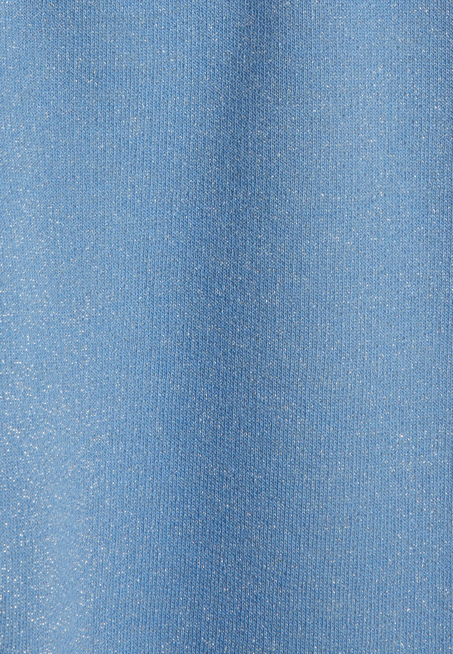 Freddy Pantaloni da bambina in cotone e lurex con gamba dritta- Pantaloni Sportivi