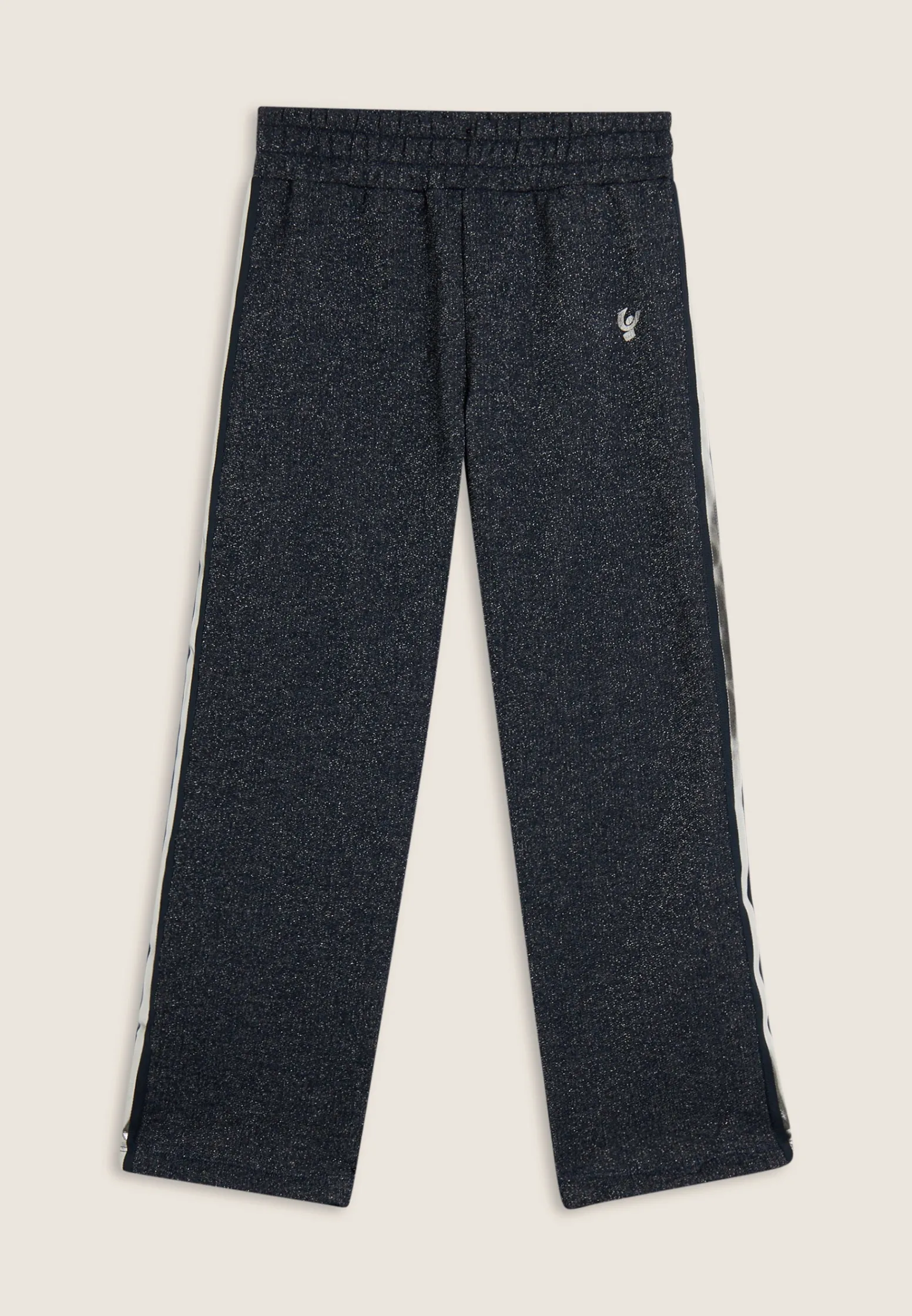 Freddy Pantaloni da bambina in cotone e lurex con gamba dritta- Pantaloni Sportivi