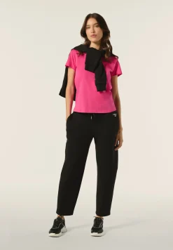 Freddy Pantaloni donna Carrot Fit in felpa garzata-Donna Fitness|Pantaloni Sportivi