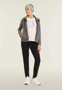 Freddy Pantaloni donna dritti in felpa garzata-Donna Pantaloni Sportivi