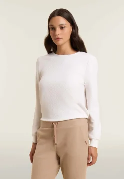 Freddy Pantaloni donna effetto tricot con polsini-Donna Pantaloni Sportivi