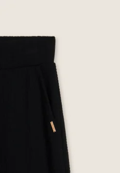 Freddy Pantaloni donna in felpa micro-trecce con fondo dritto-Donna Pantaloni Sportivi