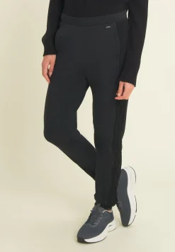 Freddy Pantaloni donna in felpa modal con banda a trecce-Donna Pantaloni Sportivi