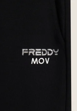 Freddy Pantaloni donna in felpa garzata con Spacchi sul fondo-Donna Fitness|Pantaloni Sportivi