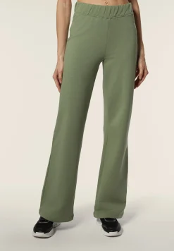 Freddy Pantaloni donna in felpa a Gamba Ampia con Vita Alta-Donna Fitness|Pantaloni Sportivi