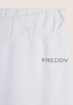 Freddy Pantaloni donna in felpa a Gamba Ampia con Vita Alta-Donna Fitness|Pantaloni Sportivi