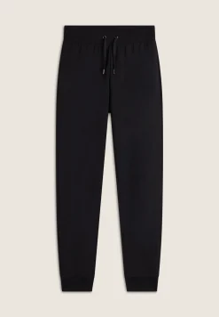 Freddy Pantaloni donna in felpa garzata con logo floreale sul fondo-Donna Pilates|Ginnastica