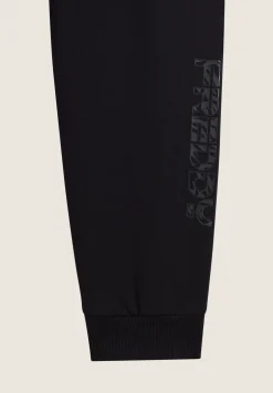 Freddy Pantaloni donna in felpa garzata con logo floreale sul fondo-Donna Pilates|Ginnastica