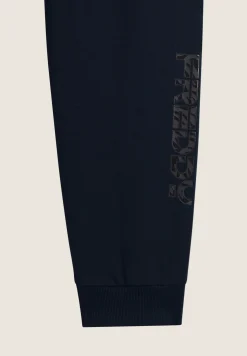 Freddy Pantaloni donna in felpa garzata con logo floreale sul fondo-Donna Pilates|Ginnastica