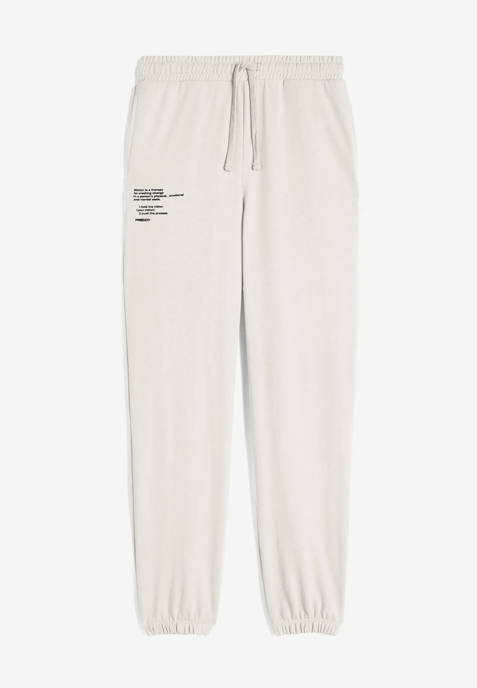 Freddy Pantaloni donna in french terry con stampa sul fianco-Donna Pantaloni Sportivi|Tutti I Pantaloni