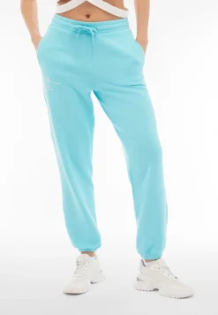 Freddy Pantaloni donna in french terry con stampa sul fianco-Donna Pantaloni Sportivi|Tutti I Pantaloni