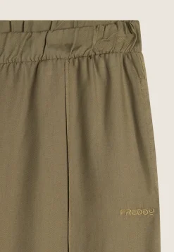 Freddy Pantaloni donna in twill lyocell con impuntura centrale-Donna Pantaloni Sportivi|Tutti I Pantaloni