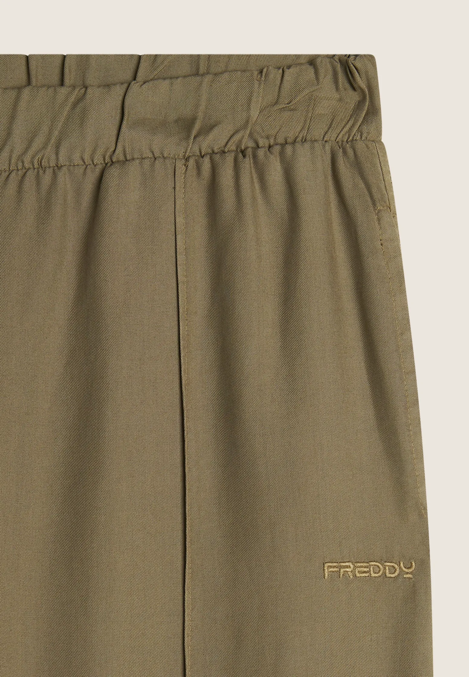 Freddy Pantaloni donna in twill lyocell con impuntura centrale-Donna Pantaloni Sportivi|Tutti I Pantaloni