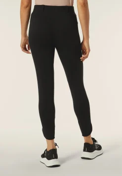 Freddy Pantaloni donna slim fit in felpa con apertura sul fondo-Donna Pilates|Ginnastica