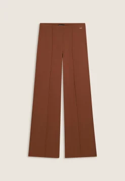 Freddy Pantaloni donna wide leg con cucitura centrale-Donna Pantaloni Sportivi