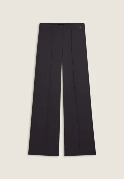 Freddy Pantaloni donna wide leg con cucitura centrale-Donna Pantaloni Sportivi