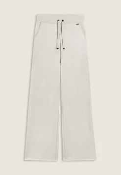 Freddy Pantaloni donna wide leg con dettagli micro-trecce-Donna Pantaloni Sportivi