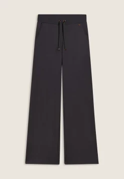 Freddy Pantaloni donna wide leg con dettagli micro-trecce-Donna Pantaloni Sportivi