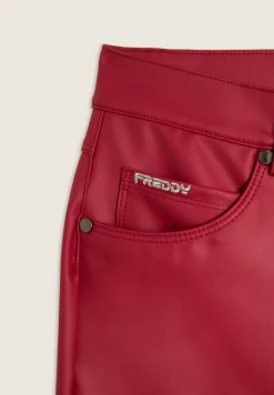 Freddy Pantaloni flare in similpelle con vita regular-Donna Jeans E Pantaloni|Tutti I Pantaloni