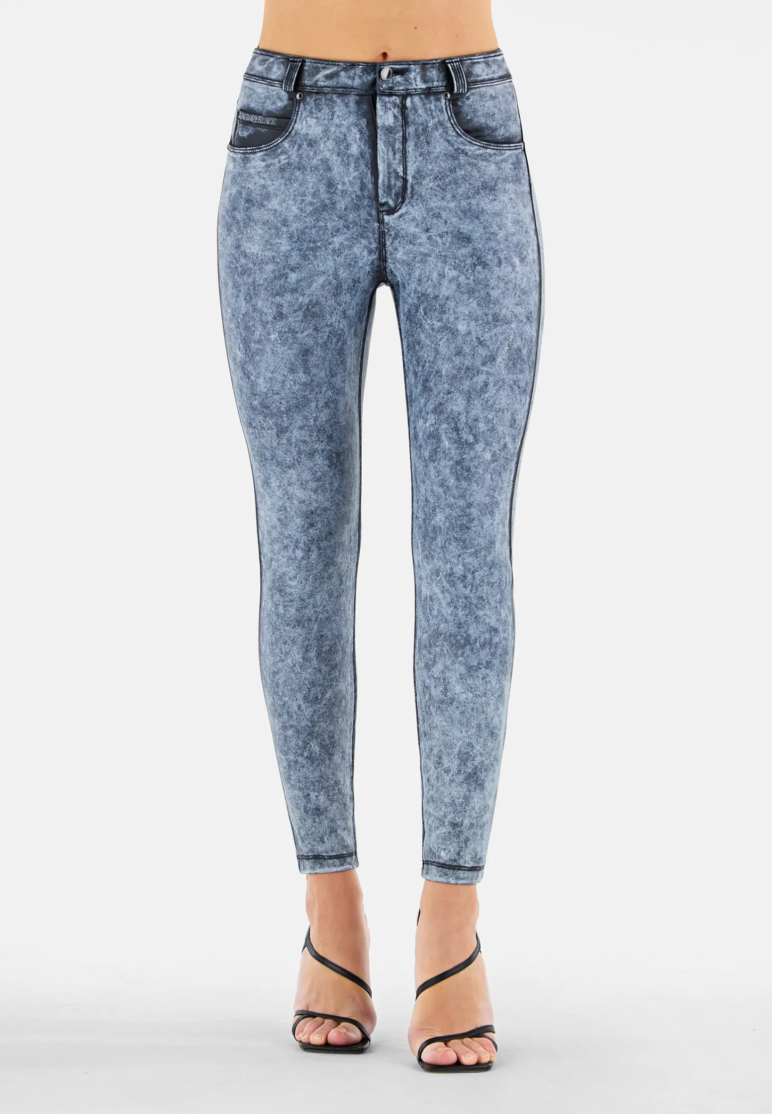 Freddy Pantaloni BLACK skinny in similpelle effetto used-Donna Jeans E Pantaloni|Tutti I Pantaloni
