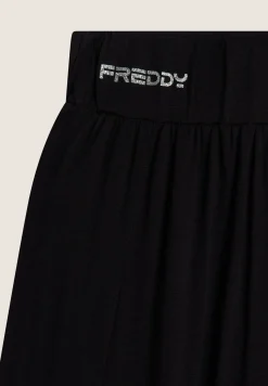 Freddy Pantaloni Harem Bambina in Cotone Elasticizzato- Pantaloni Sportivi