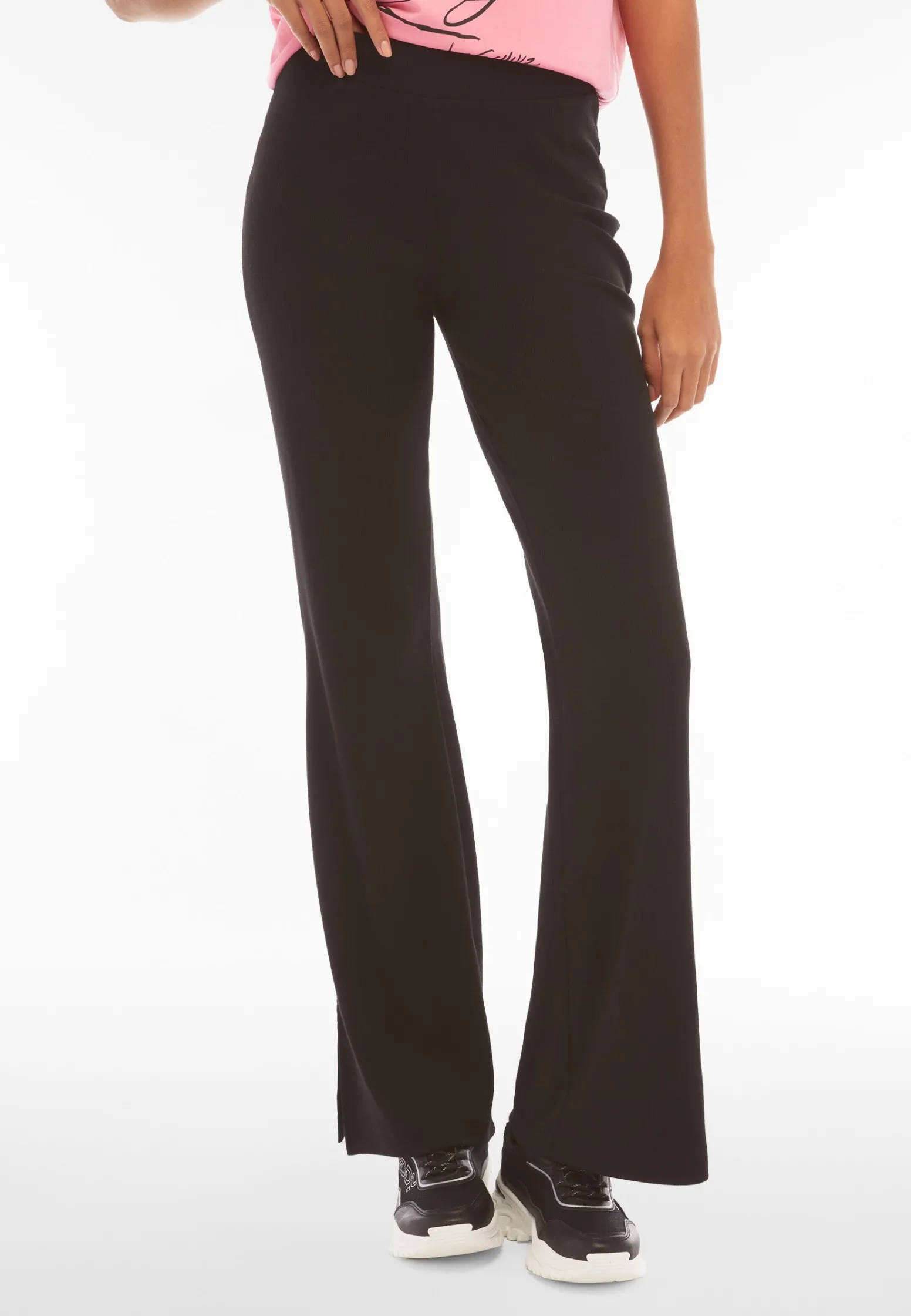 Freddy Pantaloni in costina dal fondo flare con spacchi laterali-Donna Pantaloni Sportivi|Tutti I Pantaloni