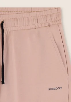 Freddy Pantaloni in French Terry modal con elastico sul fondo-Donna Pantaloni Sportivi