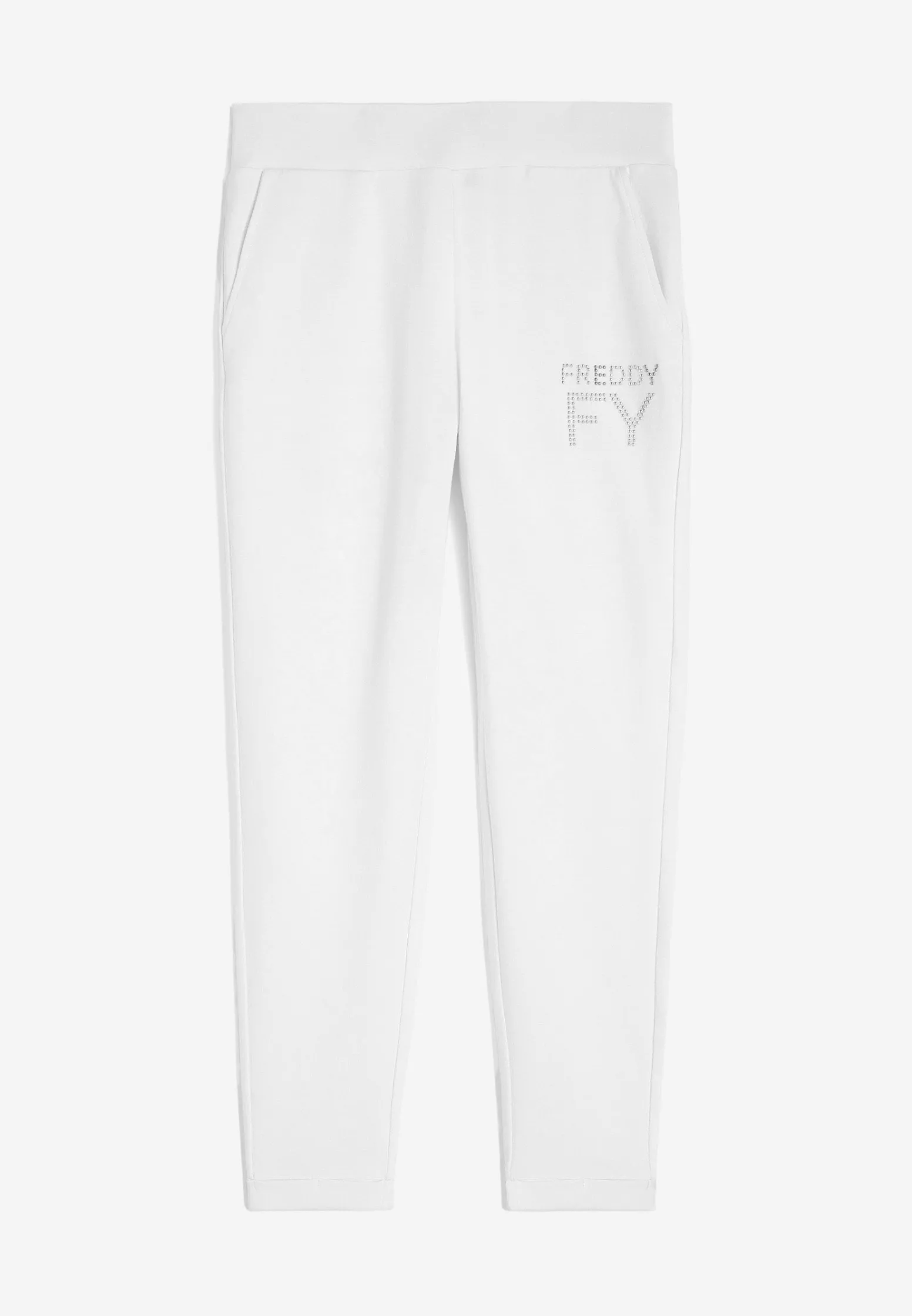 Freddy Pantaloni in french terry modal 7/8 con risvolto sul fondo-Donna Ginnastica|Pantaloni Sportivi