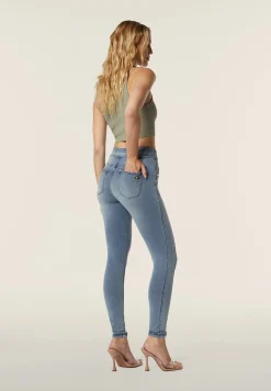 Freddy Pantaloni in jersey denim vita media con cucitura decorativa-Donna Jeans E Pantaloni|Tutti I Pantaloni