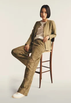 Freddy Pantaloni in mussola doppiati in cotone ricamato Sangallo-Donna Pantaloni Sportivi|Tutti I Pantaloni