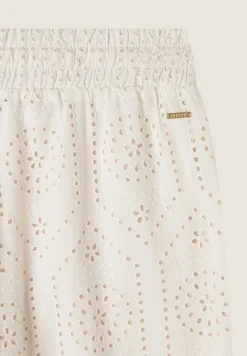 Freddy Pantaloni in mussola doppiati in cotone ricamato Sangallo-Donna Pantaloni Sportivi|Tutti I Pantaloni
