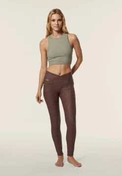 Freddy Pantaloni in Similpelle Laminata con Vita Alta a Incrocio-Donna Jeans E Pantaloni|Tutti I Pantaloni