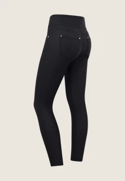 Freddy Pantaloni in Similpelle Laminata con Vita Alta a Incrocio-Donna Jeans E Pantaloni|Tutti I Pantaloni