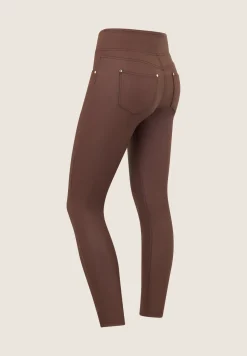 Freddy Pantaloni in Similpelle Laminata con Vita Alta a Incrocio-Donna Jeans E Pantaloni|Tutti I Pantaloni