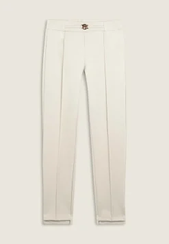 Freddy Pantaloni in viscosa con fondo asimmetrico-Donna Pantaloni Sportivi