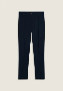 Freddy Pantaloni in viscosa con fondo asimmetrico-Donna Pantaloni Sportivi