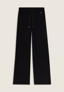 Freddy Pantaloni in viscosa effetto lino con ampi spacchi laterali-Donna Pantaloni Sportivi|Tutti I Pantaloni