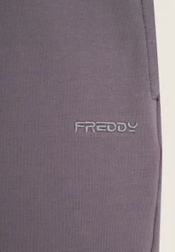Freddy Pantaloni jogger donna in felpa garzata con elastico logato-Donna Pantaloni Sportivi|Tutti I Pantaloni