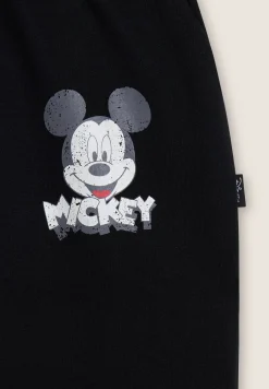 Freddy Pantaloni Jogger neri regular fit con stampa Mickey Mouse-Donna Pantaloni Sportivi
