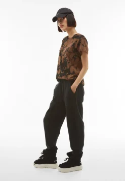 Freddy Pantaloni joggers cropped in felpa invernale tinta in capo-Donna Pantaloni Sportivi|Tutti I Pantaloni